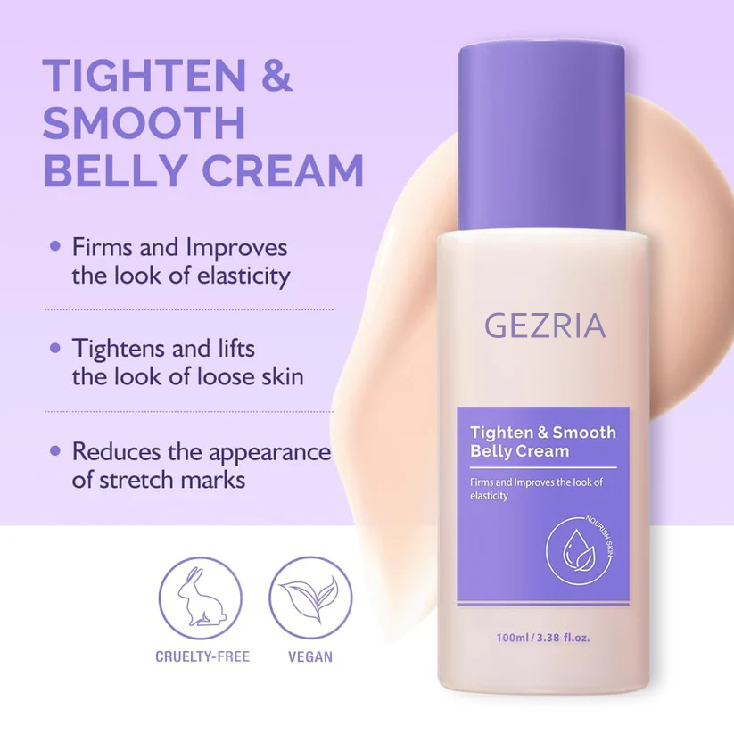✨ 26,000+ Moms Love It — GEZRIA Tighten & Smooth Belly Cream | Visibly Firmer, Smoother Skin in Just 7 Days 💜